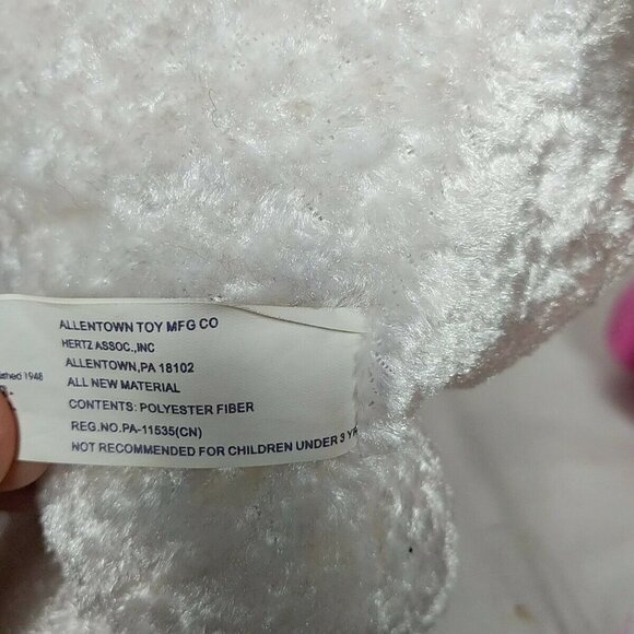 Allentown Toy White Unicorn Plush Stuffed Animal 17 Inch - Picture 6 of 7